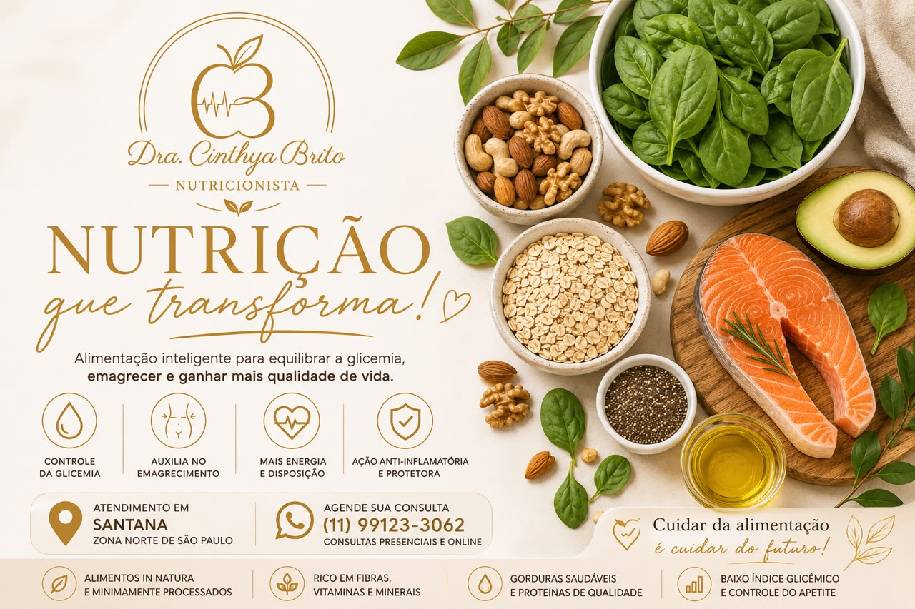 Alimentos para resistência à insulina orientados por nutricionista especialista em emagrecimento na Zona Norte de São Paulo.